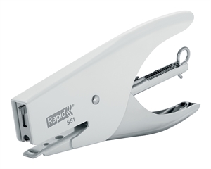 Rapid Stapler S51 for 15 sheets, white.