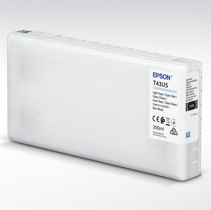 Epson T43U Light Cyan 200 ml ink cartridge for SureLab SL-D800