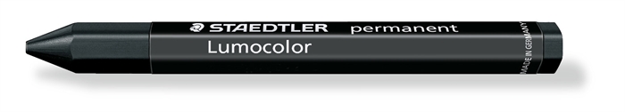 Staedtler Lumocolor Permanent Omnigraph Chalk, black.