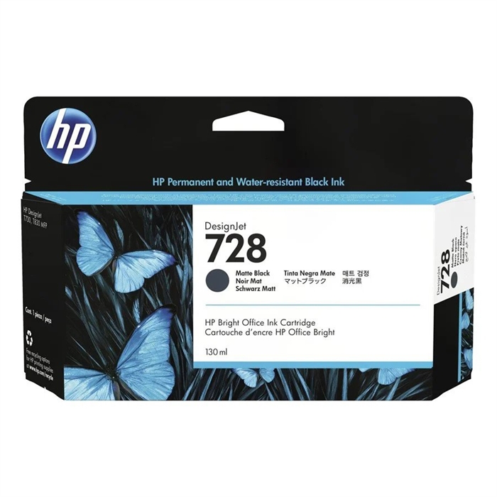 HP 728 130-ml Matte Black DesignJet cartridge