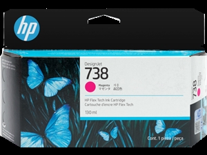 HP 738 130-ml Magenta DesignJet Ink Cartridge