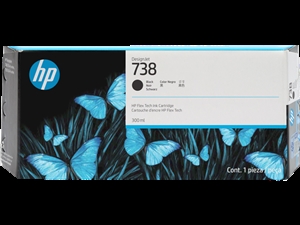 HP 738 300-ml Black DesignJet Ink Cartridge