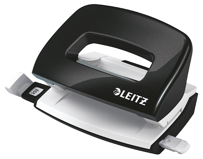 Leitz Hole Punch Mini WOW 2-hole for 10 sheets, black