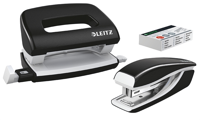 Leitz Stapler & Hole Puncher Mini WOW black