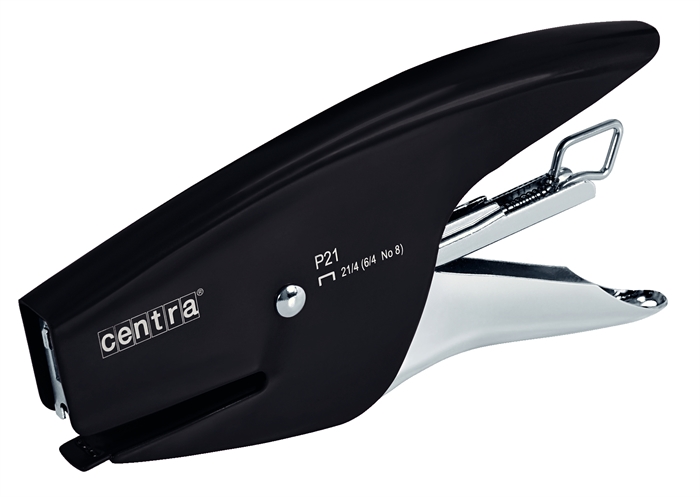 Esselte Stapler Centra P21 for 12 sheets, black.