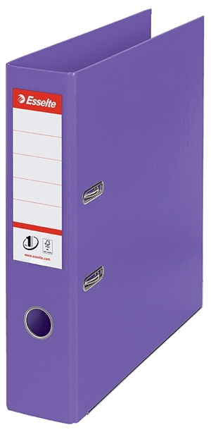 Esselte Lever Arch File No1 Power PP A4 75mm violet