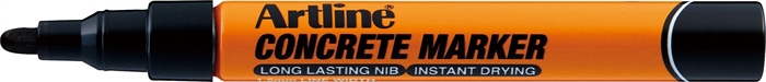 Artline concrete marker black