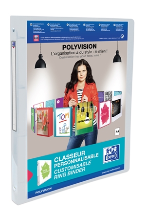 Bantex Ringbinder Polyvision 2 pockets. A4 4OR 15mm