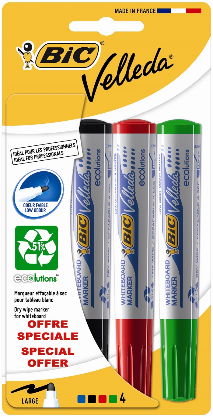 Bic Velleda whiteboard pen 1701 (4 colors)