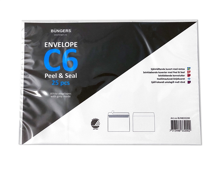 Mayer Envelope Peel & Seal C6 (25)