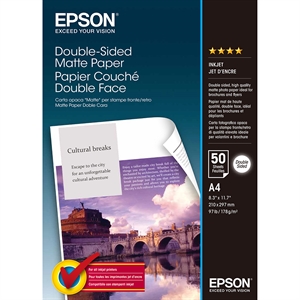 Epson Double Sided Matte Paper - A4 - 50 sheets