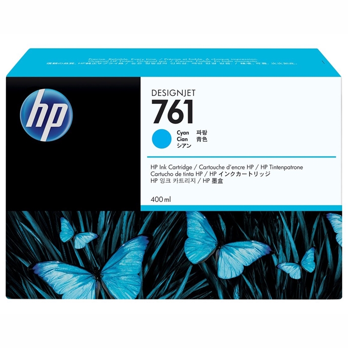 HP 761 cyan cartridge, 400 ml