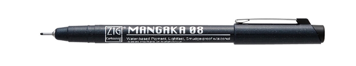 ZIG Mangaka Fineliner 08 Black