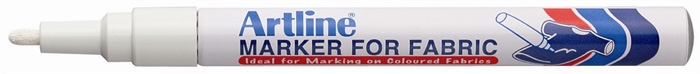 Artline Textile Marker EKC-1 white