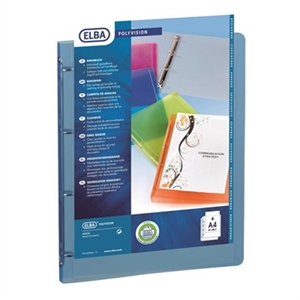 Elba Polyvision Ringbinder A4 20mm, Cobalt Blue