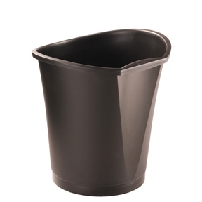 Esselte Waste Basket Basko 18 L black.