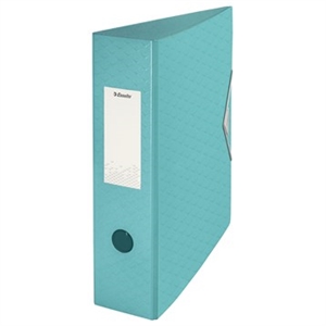 Esselte Poly Foam Colour'Ice A4 75mm blue folder.