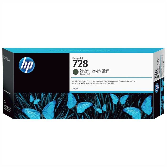 HP 728 300-ml Matte Black DesignJet cartridge