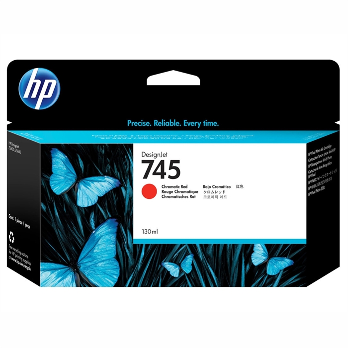 HP 745 cromatic red cartridge, 130 ml