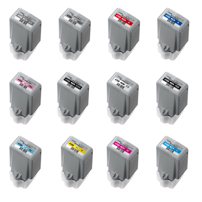 Full set of ink cartridges for Canon Pro 1100