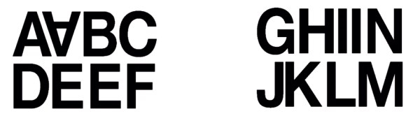 HERMA label letters A-N 33 mm black each.