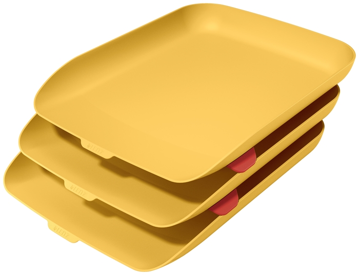 Leitz Letter Tray Set Cosy yellow (3)