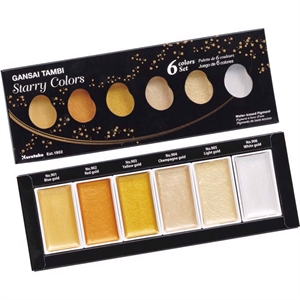 ZIG GANSAI TAMBI STARRY COLORS set with 6 colors