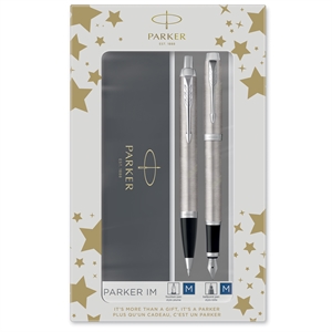 Parker Duo set IM CT ballpoint pen + fountain pen silver