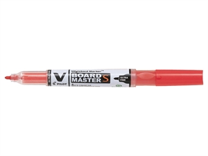 Pilot V Board Master S Ultra Fine round tip red.