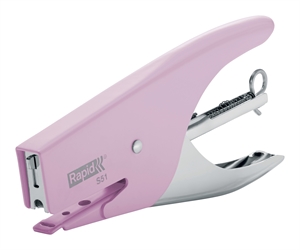 Rapid Stapler S51 Retro for 15 sheets pink