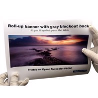 Grafisk-Handel Roll-up banner med lysblokker 150 gram - 36" x 30 meter