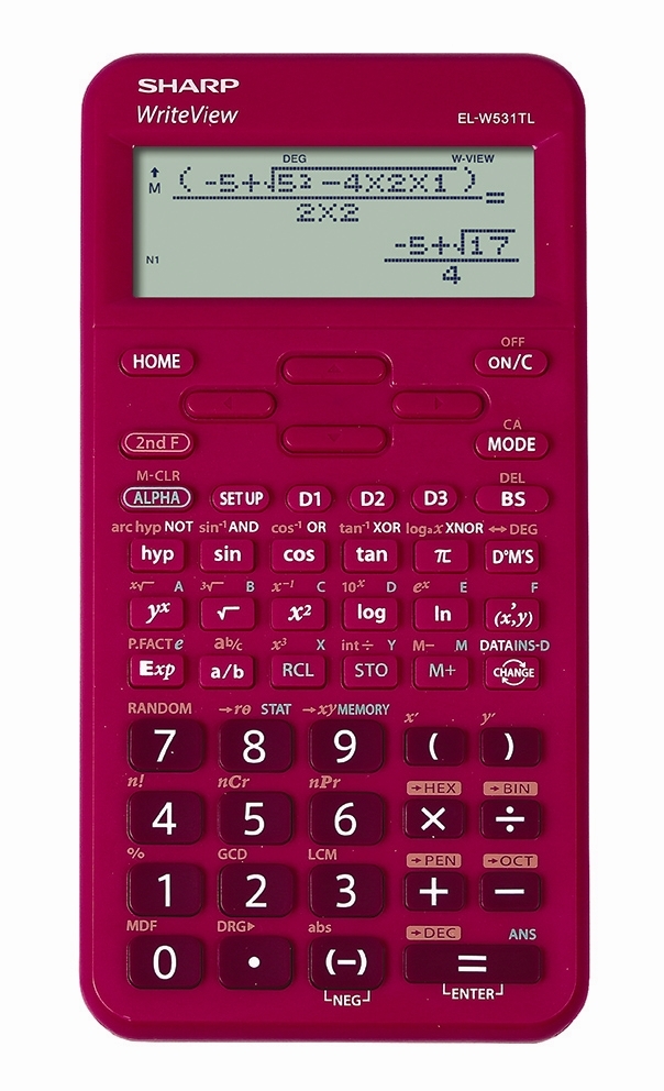 Sharp scientific calculator EL-W531TL pink