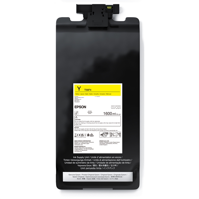 Epson Yellow T56F4 - 1600 ml ink bag