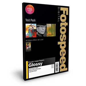 Fotospeed Fine Art Gloss Test Pack - A4, 9 sheets