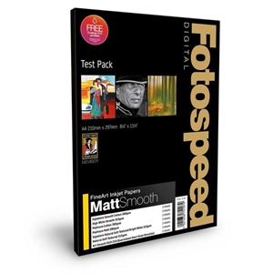 Fotospeed Fine Art Matt Smooth A4 Test Pack, 18 sheets